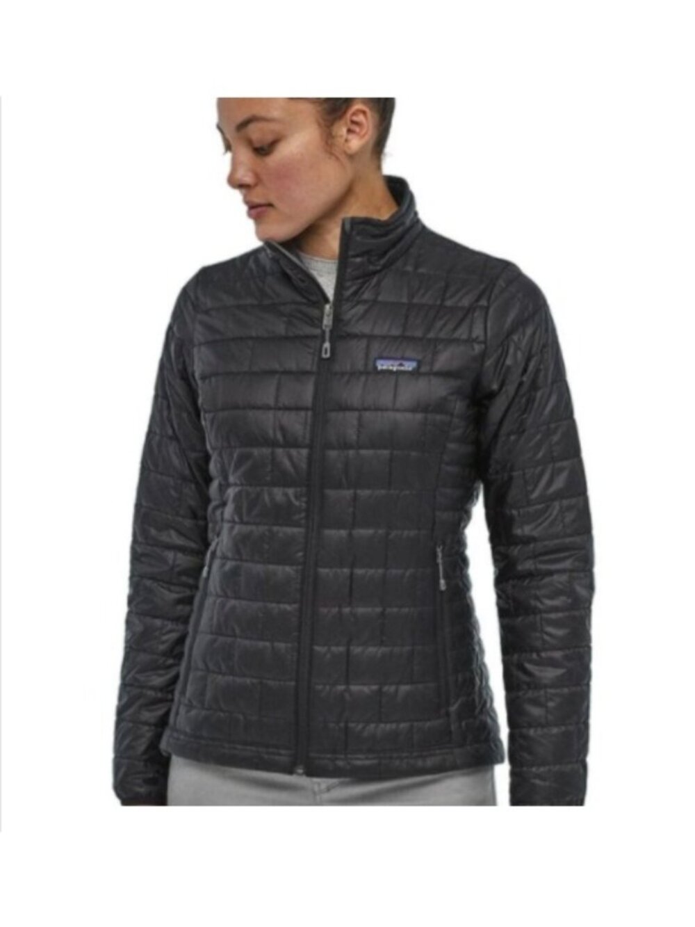 Patagonia Nano Puff Jacket Women's Size Small Black Primaloft Insulated Hiking